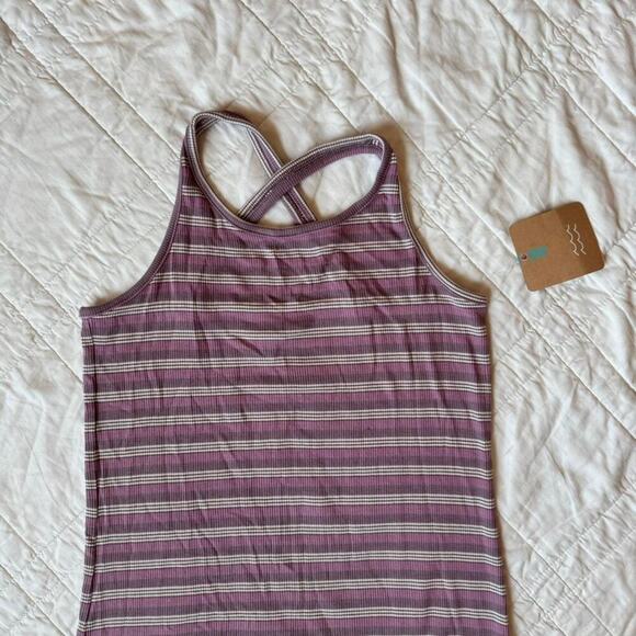 Striped racer back tank top bixby nomad girls large 12 14 boho Summer rayon - Picture 2 of 8